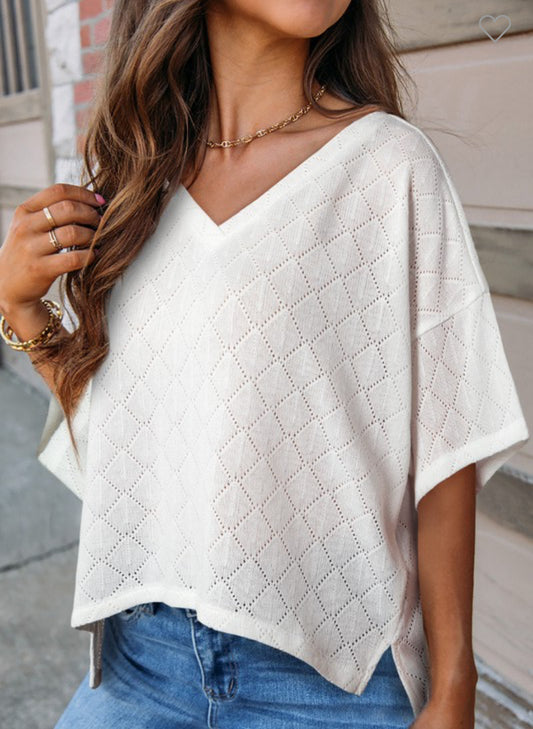 Soft White Detailed Blouse