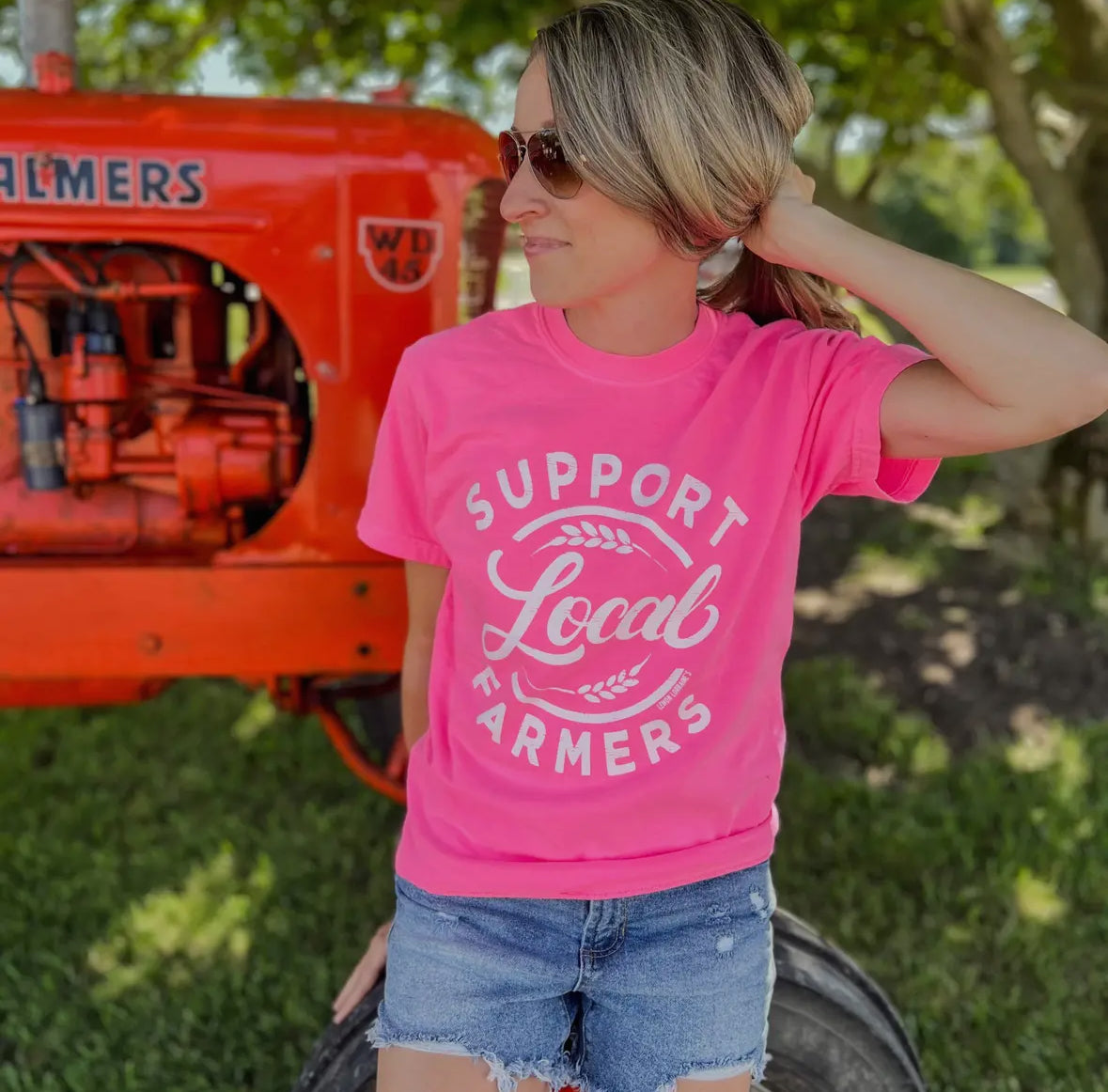 Support local farmers PINK