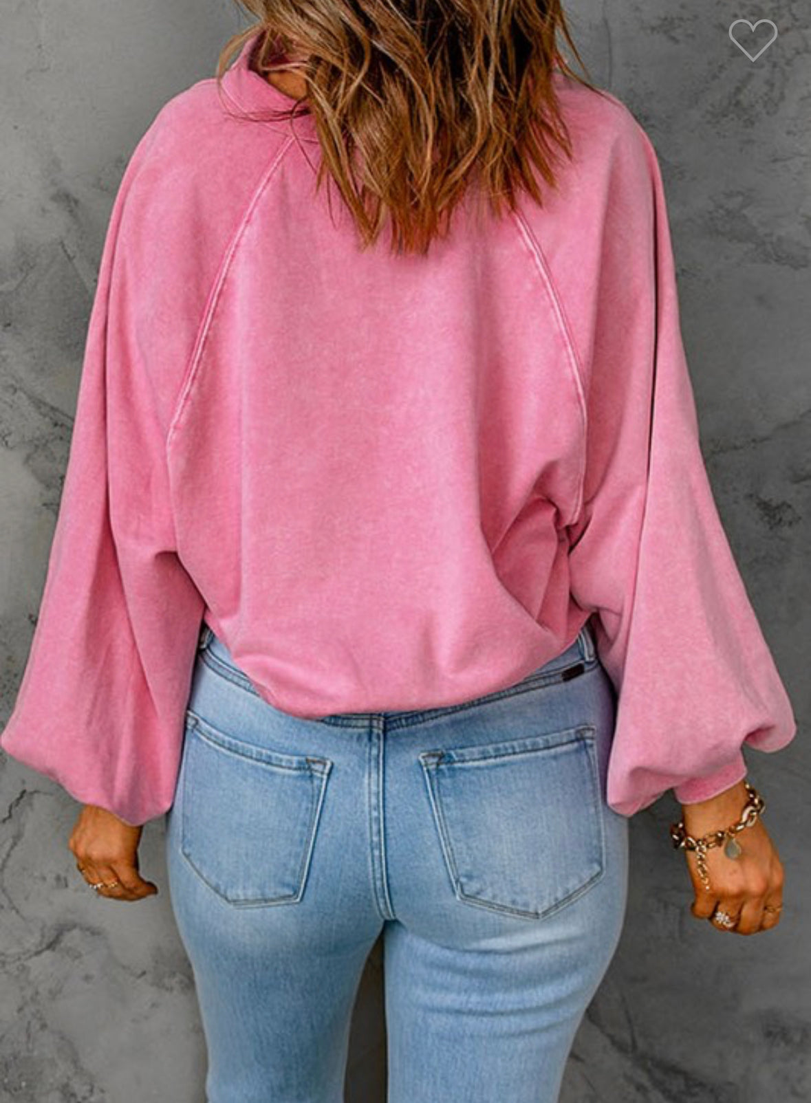 Bubble Gum Button Top